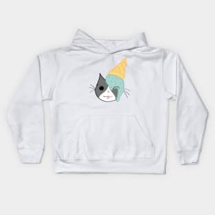 Ice Cream cat Kids Hoodie